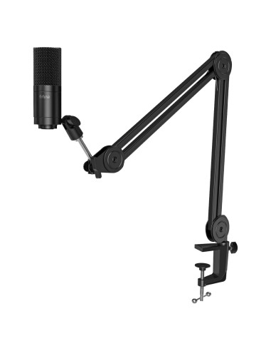 Kit Micrófono Condensador XLR FIFINE K669C + Soporte Brazo Ajustable