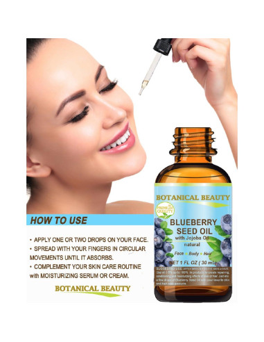 Aceite de Semilla de Arándano Virgen 15 ml - Hidratante Antienvejecimiento