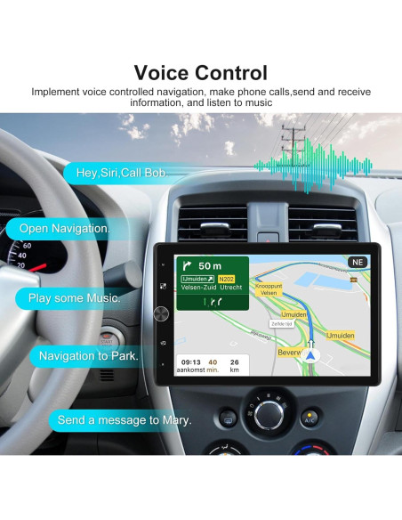 Estéreo de Coche Podofo 10.4" con Carplay y Android Auto Estéreo de Coche Podofo 10.4" con Carplay y Android Auto