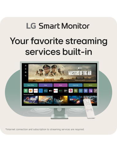 Monitor Inteligente LG 32SR50F-G 32" FHD IPS webOS 23 Verde