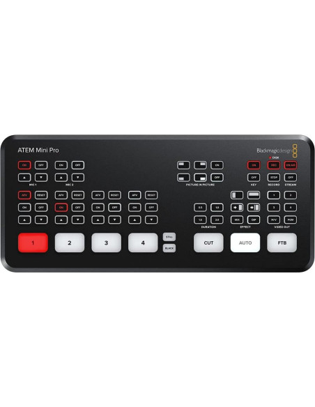 Conmutador de Transmisión en Vivo Blackmagic ATEM Mini Pro HDMI Conmutador de Transmisión en Vivo Blackmagic ATEM Mini Pro HDMI