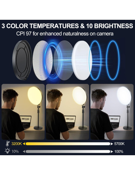 Anillo de Luz KingSom con Soporte y Control Remoto 1.21 kg Anillo de Luz KingSom con Soporte y Control Remoto 1.21 kg