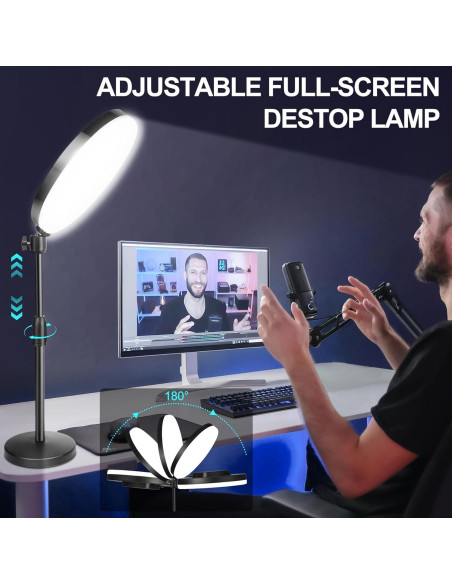 Anillo de Luz KingSom con Soporte y Control Remoto 1.21 kg Anillo de Luz KingSom con Soporte y Control Remoto 1.21 kg