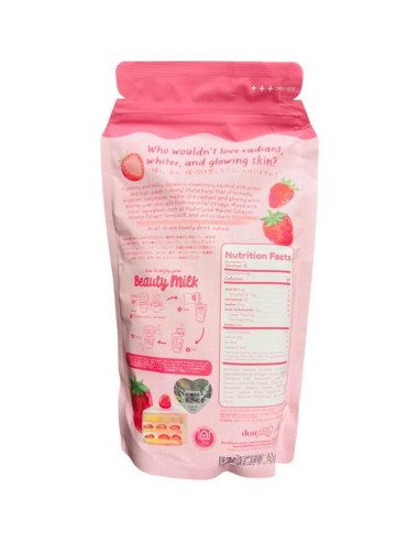 Leche de Belleza Dear Face Colágeno Japonés Fresa 180ml
