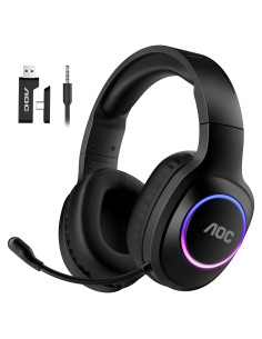 Auriculares Gaming Inalámbricos AOC ACG 2502 - 45H, 20ms, RGB