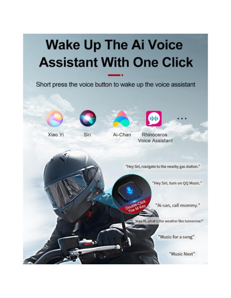 Auricular Bluetooth Logto GT1 Intercomunicador Motocicleta IPX6 Auricular Bluetooth Logto GT1 Intercomunicador Motocicleta IPX6