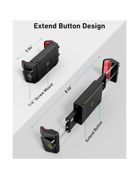 Soporte para trípode KraftGeek para iPad y iPhone ajustable Soporte para trípode KraftGeek para iPad y iPhone ajustable