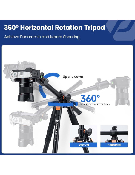 Trípode Fotopro X-go HR Pro+ 158.74 cm Aluminio 360 Trípode Fotopro X-go HR Pro+ 158.74 cm Aluminio 360