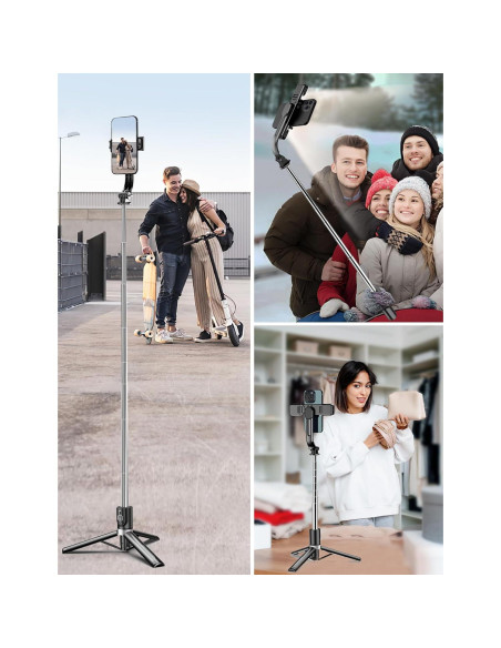 Trípode para Selfie SelfieShow L13D con 2 Luces LED Ajustables Trípode para Selfie SelfieShow L13D con 2 Luces LED Ajustables