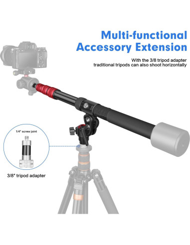 Brazo de extensión ajustable para soporte de luz 170 cm