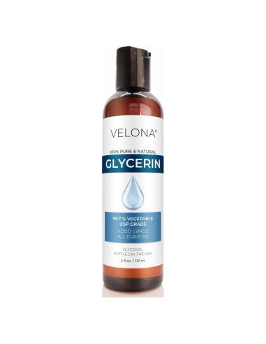 Glicerina Vegetal Grado USP Velona 118 ml - Hidratante Piel y Cabello