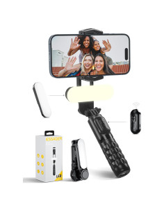 Estabilizador Gimbal ESSAGER con Luz de Relleno y Trípode
