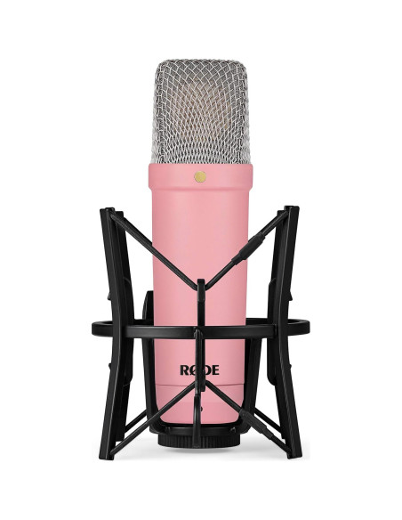 Micrófono de Condensador Rode NT1 Rosa con Soporte y Filtro Micrófono de Condensador Rode NT1 Rosa con Soporte y Filtro