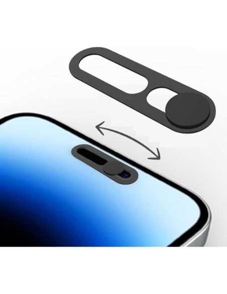 Cubierta de Cámara Frontal Peramarl para iPhone 14/15/16 - 2PCS Negro Cubierta de Cámara Frontal Peramarl para iPhone 14/15/16 - 2PCS Negro