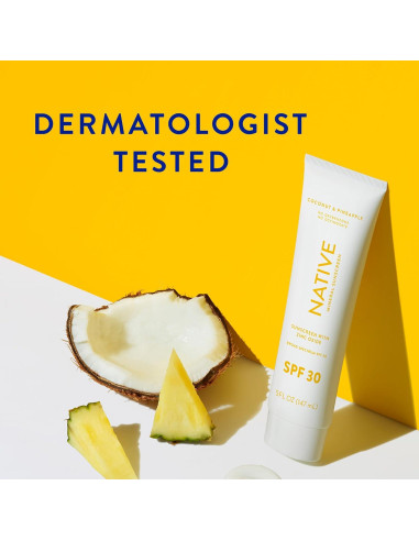 Protector Solar Nativo SPF 30 142g - Piel Sensible - Aroma Piña y Coco