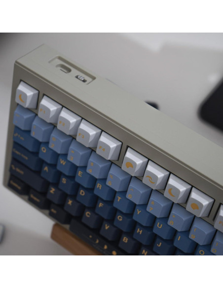 Juego de Teclas PBT Mintcaps 130 Teclas Luna Perfil Cherry Juego de Teclas PBT Mintcaps 130 Teclas Luna Perfil Cherry