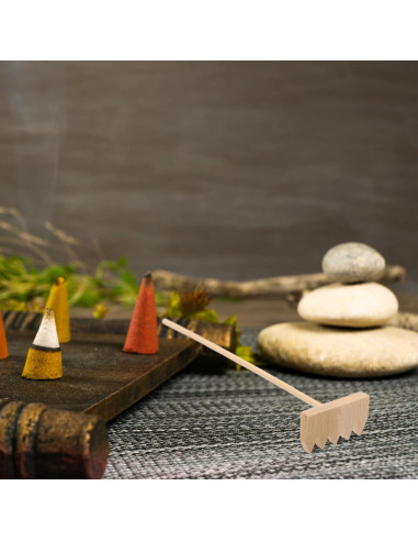 Juego de Mini Rastrillos de Jardín Zen HEALLILY - 3 Piezas