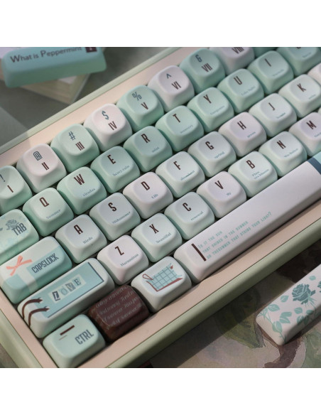 Teclas de Teclado Mecánico TIMSEKER FOA PBT Verde Menta 147 Unidades Teclas de Teclado Mecánico TIMSEKER FOA PBT Verde Menta 147 Unidades