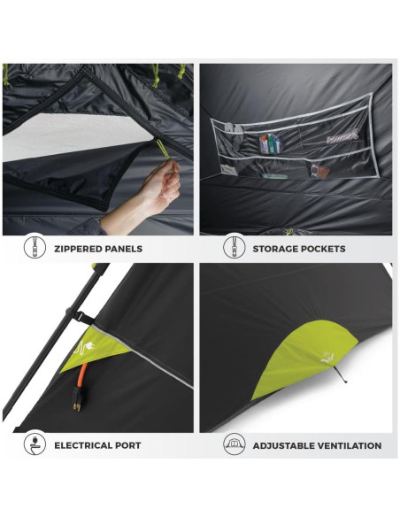 Carpa CORE Instantánea Blockout para 6 Personas - Camping Carpa CORE Instantánea Blockout para 6 Personas - Camping