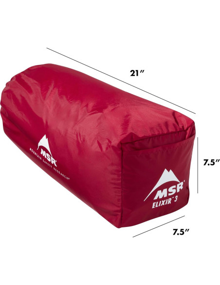 Tienda de Camping Ligera MSR Elixir 3 Personas Impermeable Tienda de Camping Ligera MSR Elixir 3 Personas Impermeable