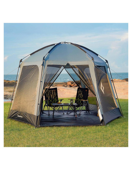 Carpa de Pantalla KingCamp 3.66m x 3.66m para 6-8 Personas Carpa de Pantalla KingCamp 3.66m x 3.66m para 6-8 Personas