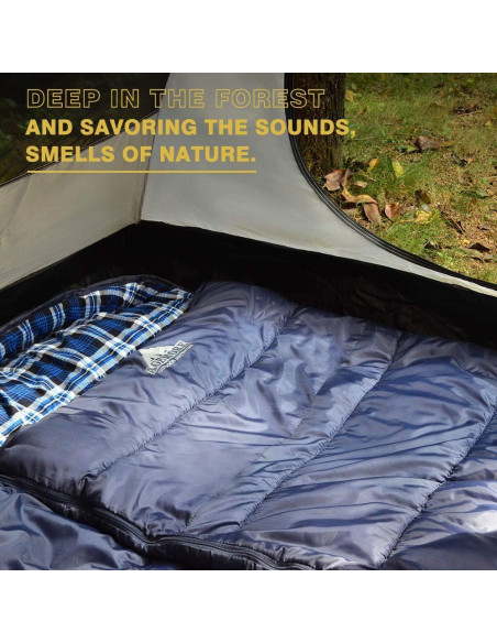 Saco de dormir AGEMORE XXL Algodón Flannel Impermeable 3-4 Estaciones Saco de dormir AGEMORE XXL Algodón Flannel Impermeable 3-4 Estaciones