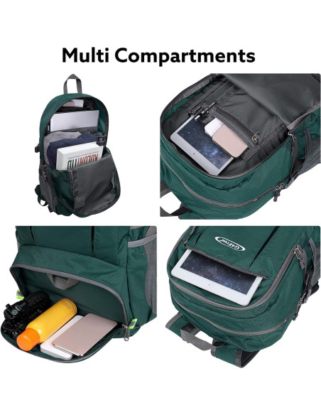 Mochila Plegable G4Free 40L Impermeable para Senderismo Mochila Plegable G4Free 40L Impermeable para Senderismo