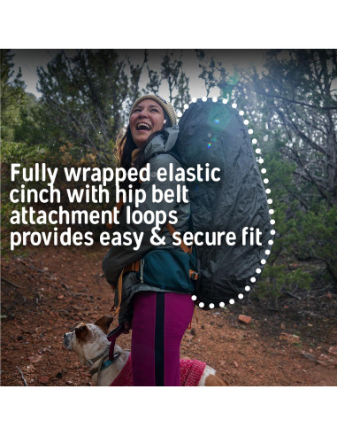 Mochila de Senderismo Kelty Asher 55L + Cubierta de Lluvia