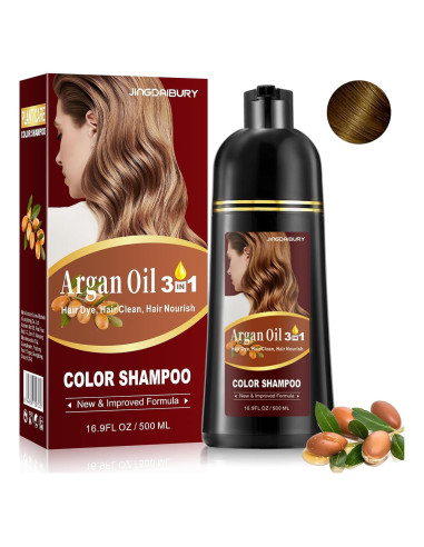 Champú Tinte Marrón Castaño NCEPROHR 500ml - Color Instantáneo