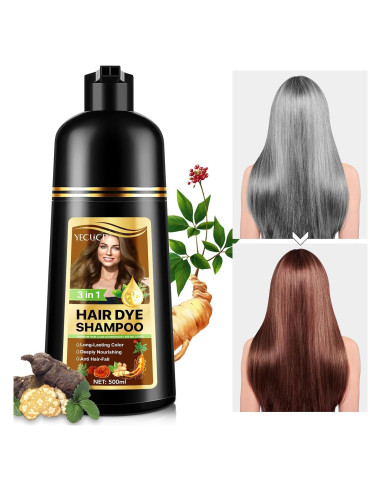 Tinte Herbal Champú 3 en 1 FSLHCY Castaño Claro 500 ml