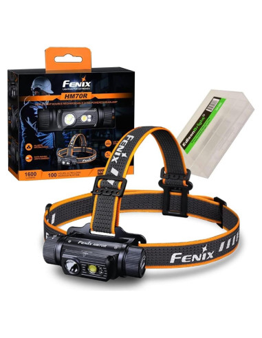 Linterna Frontal Fenix HM70R 1600 Lúmenes Recargable LED