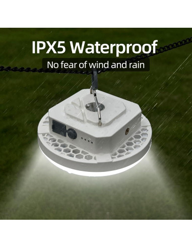 Linterna LED recargable Amkulop 30W Pro blanca impermeable