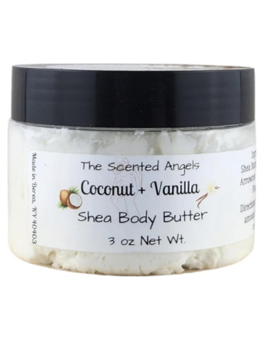 Crema Corporal Hidratante Loción de Manteca de Karité 85g Coco Vainilla