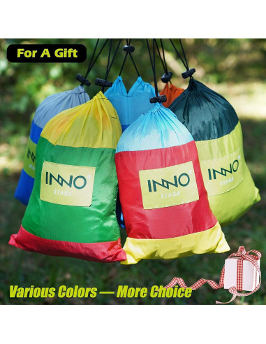 Hamaca de Camping Doble Inno Stage - Nylon 210T Azul