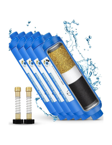 Filtro de Agua Inline Dollate para RV - 4 Unidades, 3997.5 L Filtro de Agua Inline Dollate para RV - 4 Unidades, 3997.5 L