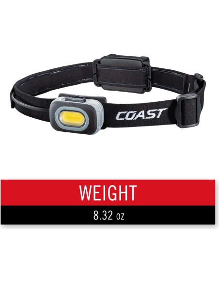 Linterna Frontal LED Coast RL10 560 Lúmenes, Doble Color Linterna Frontal LED Coast RL10 560 Lúmenes, Doble Color