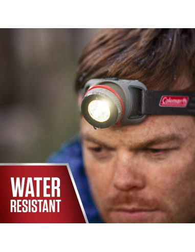 Linterna Frontal LED Coleman 200 Lúmenes Resistente al Agua
