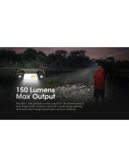 Luz de Clip Nitecore NU11 150 Lúmenes Recargable USB-C Luz de Clip Nitecore NU11 150 Lúmenes Recargable USB-C
