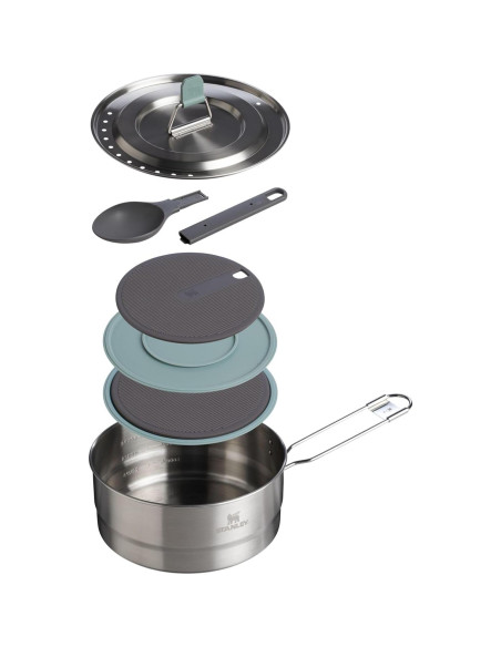 Juego de Olla Stanley Wildfare Core 2QT Acero Inoxidable 6 Piezas Juego de Olla Stanley Wildfare Core 2QT Acero Inoxidable 6 Piezas