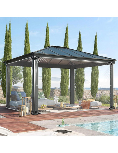 Lona Transparente Pesada MINGPINHUIUS 3x3m Impermeable UV