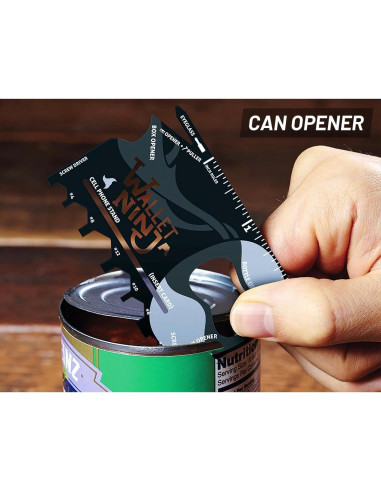 Wallet Ninja Multitool 18 en 1 - Herramienta de Tarjeta Negra