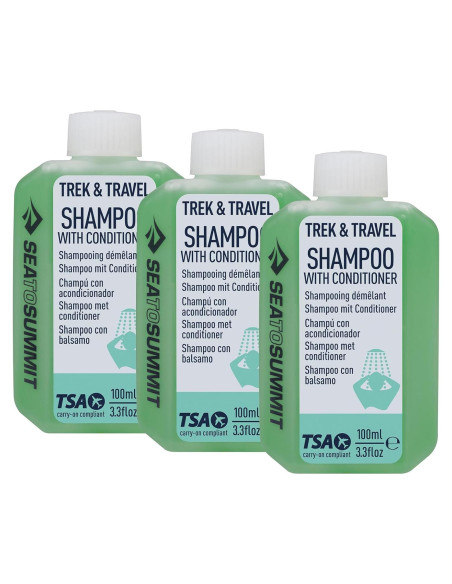 Champú Líquido Acondicionador Sea to Summit 3x100ml Viaje Champú Líquido Acondicionador Sea to Summit 3x100ml Viaje