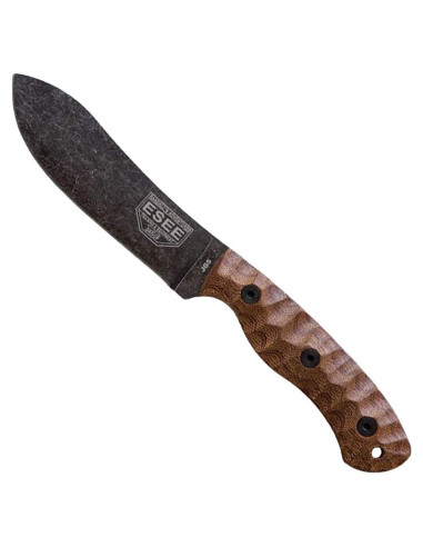 Cuchillo ESEE JG5 Nessmuk con mango de micarta y funda de cuero