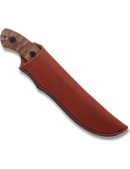 Cuchillo ESEE JG5 Nessmuk con mango de micarta y funda de cuero Cuchillo ESEE JG5 Nessmuk con mango de micarta y funda de cuero