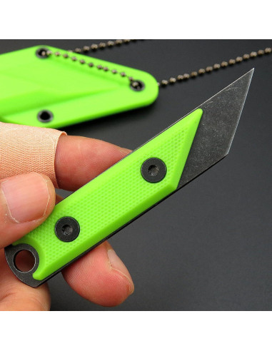Cuchillo Fijo Ccanku C1146 EDC 8.7 cm Verde Claro con Funda
