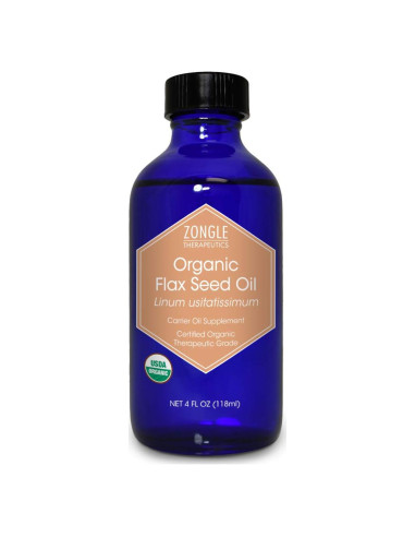 Aceite de Semilla de Lino Orgánico Zongle 113 g - Puro y Terapéutico