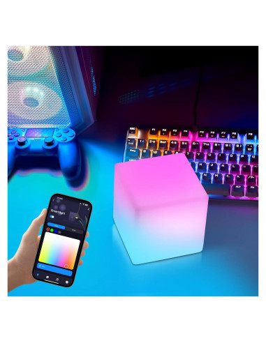 Lámpara LED Cubo Inteligente LOFTEK Smare Cube-02 RGB, Recargable