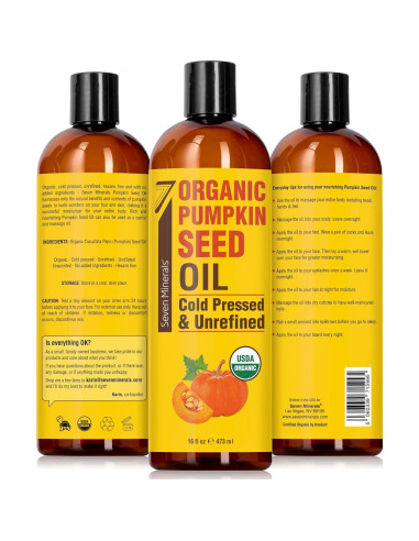 Aceite de Semilla de Calabaza Orgánico Seven Minerals 453g