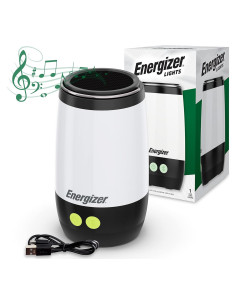 Lámpara LED Recargable Energizer con Altavoz Bluetooth IPX4
