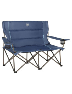 Sillón Loveseat Plegable Timber Ridge para 2 Personas Azul